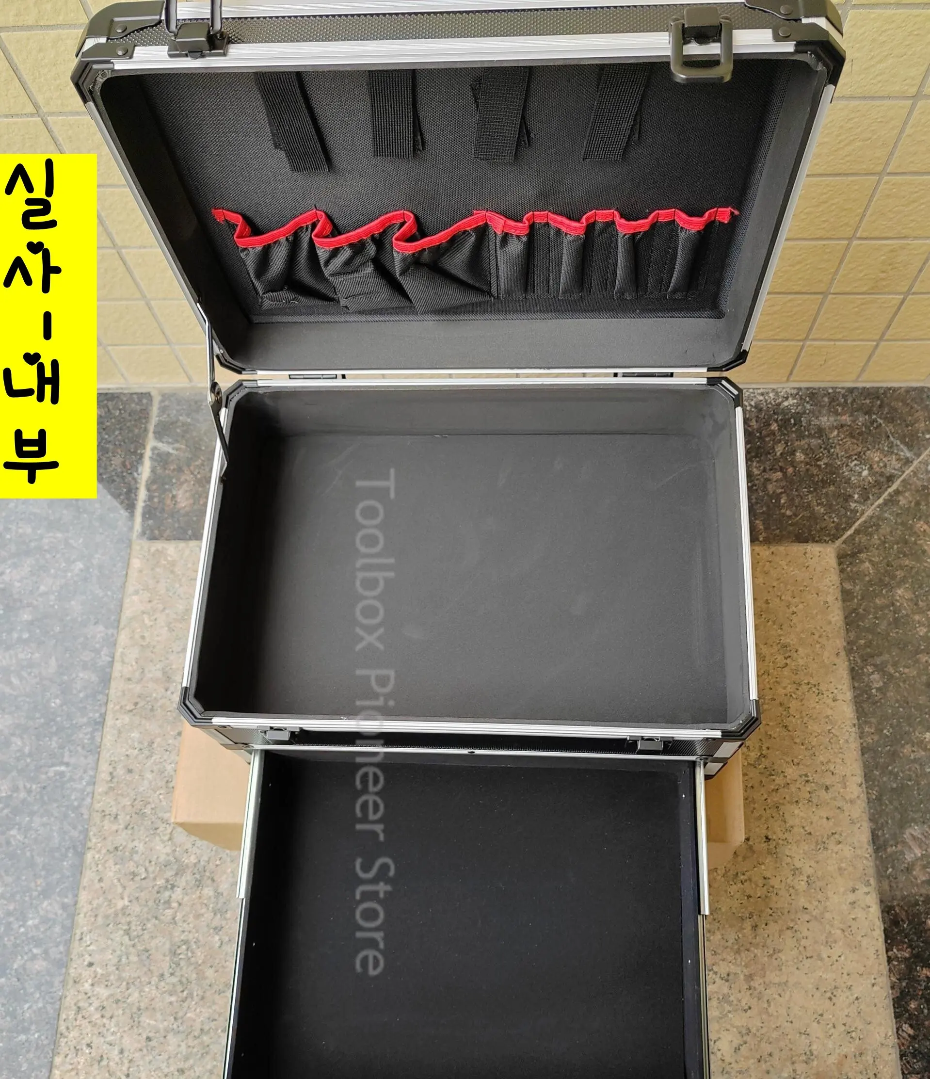 Tool Box Large Capacity Organizer Box Empty Suitcase Tools Storage Box Drawer Aluminum Case Mechanics Toolbox Equipment Case