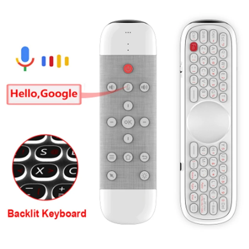 Q40 2.4G Air Mouse Wireless Remote Control Voice Operate Smart Pointer with Keyboard 6 Axis Gyroscope For Smart TV Box