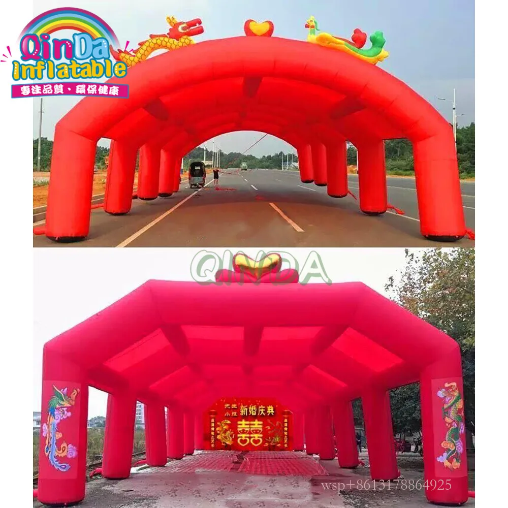 휴대용 파티 터널 축제용 풍선 테니스 코트 텐트 / 풍선 아치 텐트