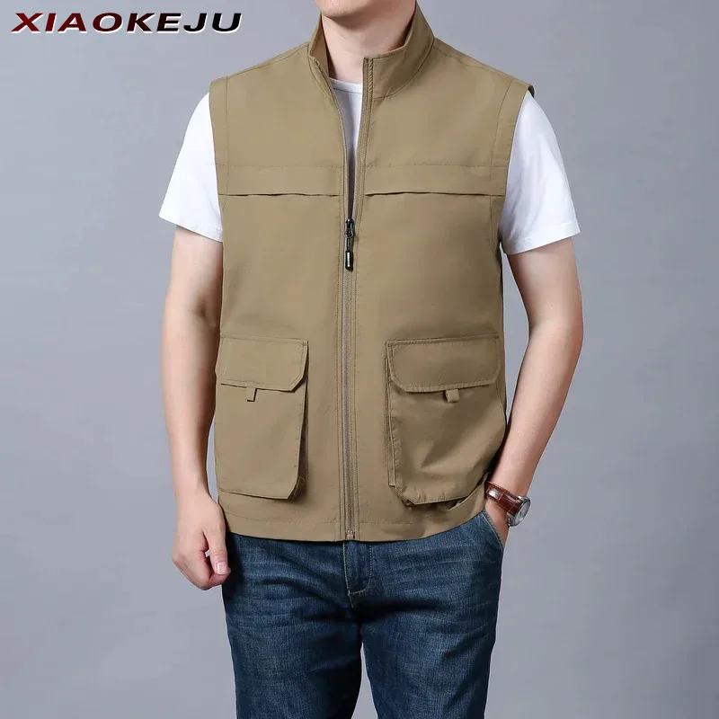 

Mountaineering Fishing Tactical Work Vest Vests Professional for Gilet Men Sleeveless Hunting Jacket Outdoor Jackets Leisure Man