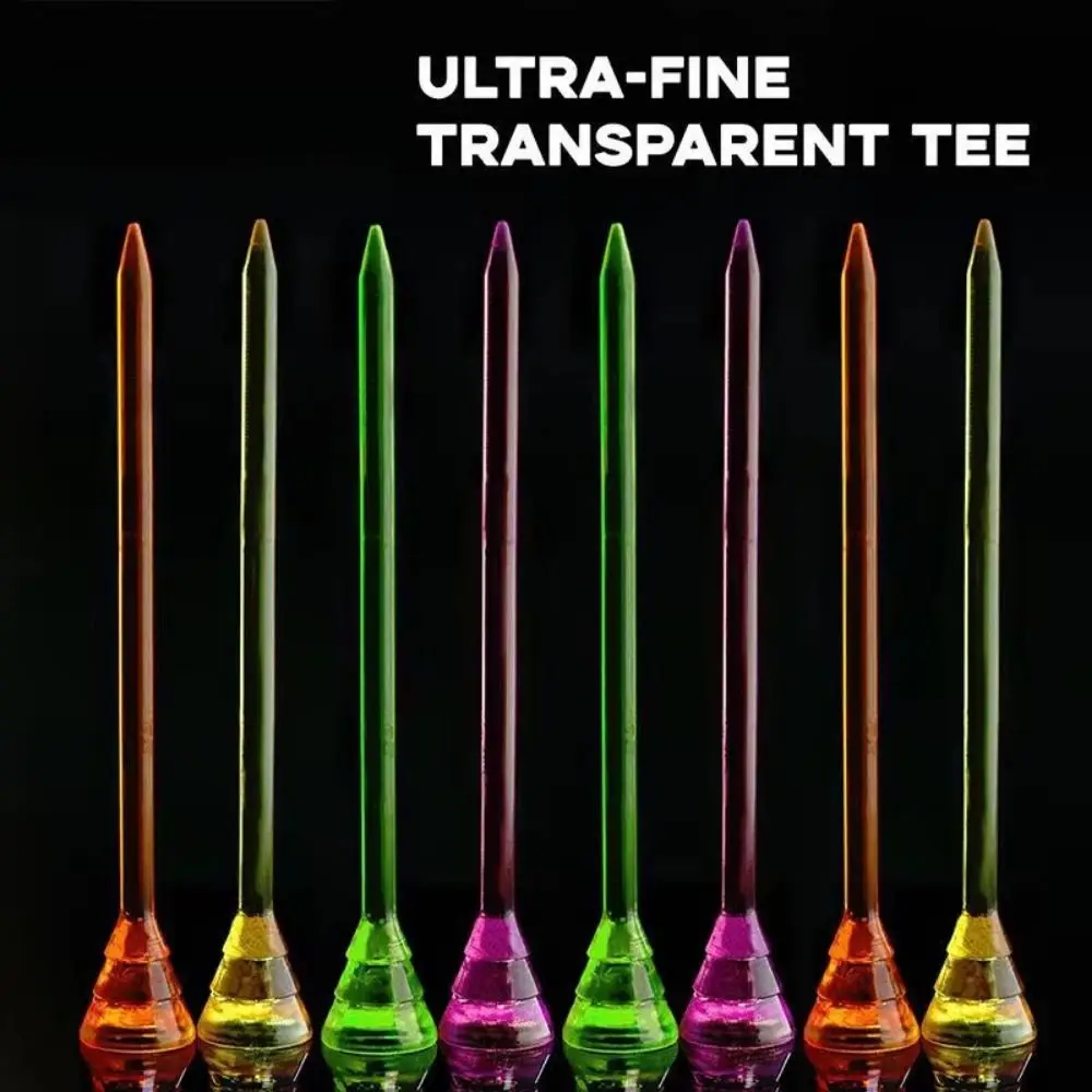 20 قطعة منخفضة المقاومة جولف تيز وسادة مطاطية طبقة مزدوجة نوادي الغولف المحملة 83 مللي متر البلاستيك جولف أدوات التدريب الرياضة في الهواء الطلق #1