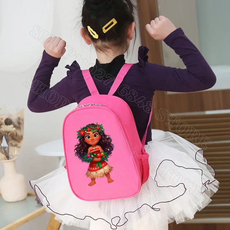 Disney Moana 2 Kindergarten Cute Backpack Children's Early Education Schoolbag Boys Girls Bags Anime Graphic Print Party Gifts