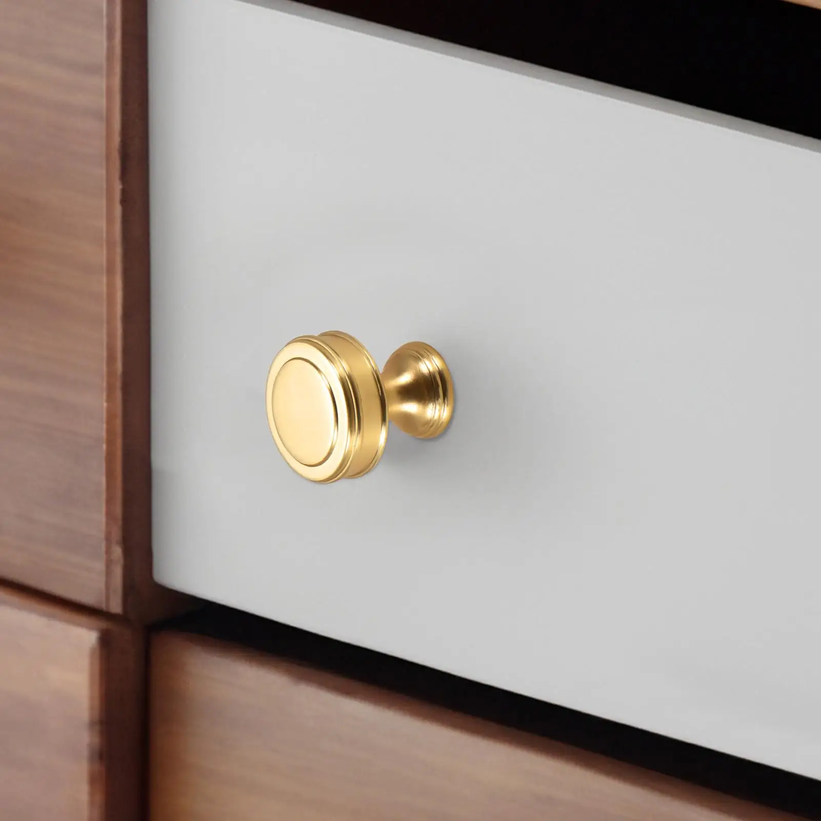 Drawer Knobs Modern Zinc Alloy Pulls Round Cabinet Knobs Drawer Handles For Home Office Rv Garage Pantry Kitchen Bathroom