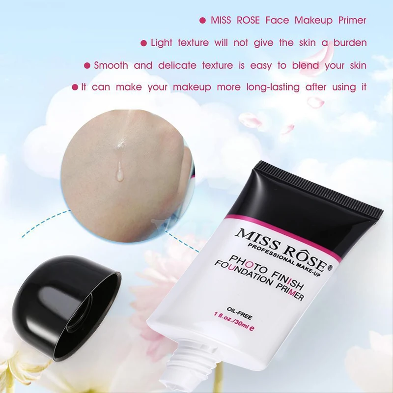 Pre-makeup Primer Oil Control Miss Rose Hydrating Makeup Primer For Long-lasting Makeup Trending Innovative Makeup Primer 25ml