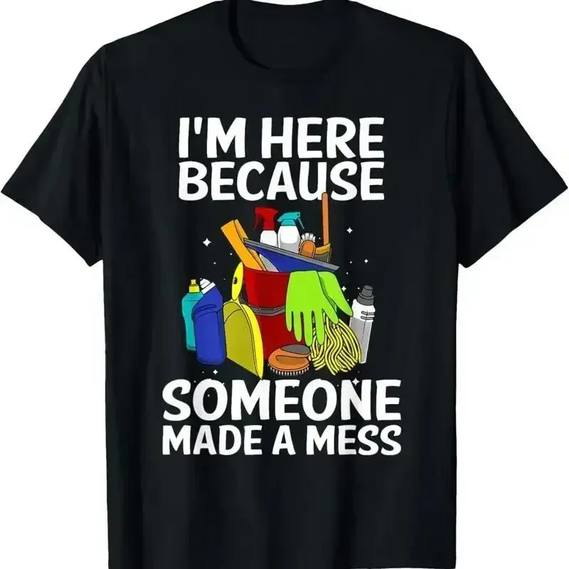 Funny Janitor Design For Housekeeping Cleaners T Shirt
