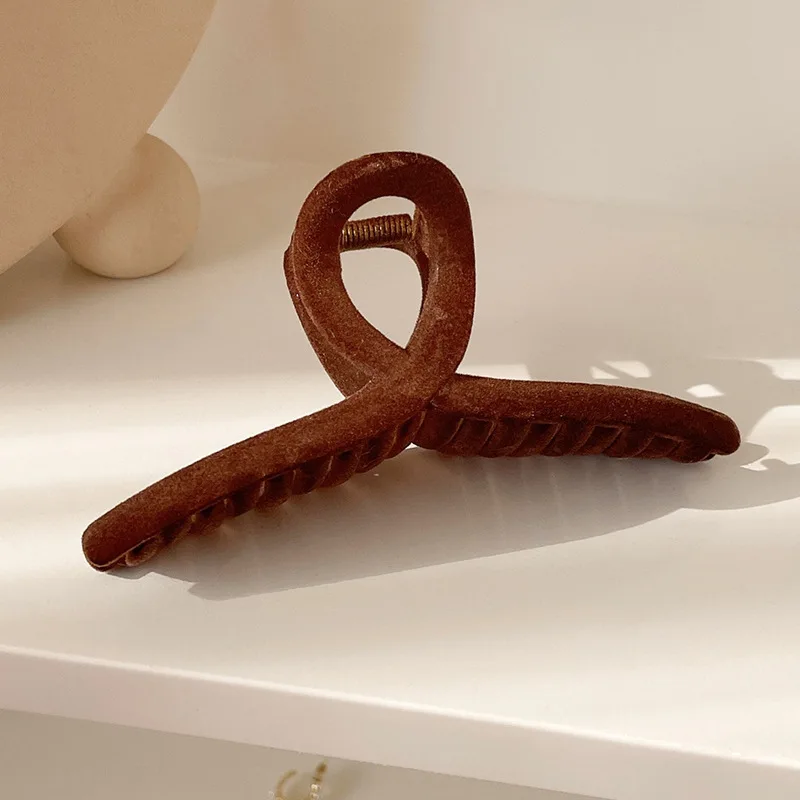 يتدفقون مشبك شعر كليب بسيط أنيق عالية ذيل حصان القرش كليب مشبك شعر الظهر الشعبي