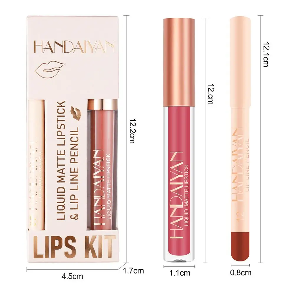 Nieuwe Matte Lipliner Potlood Waterdichte Plumping Stain Lipstick Natuurlijke Naakt Roze Lip Liner Overzicht Lippen Contour Make-up tools