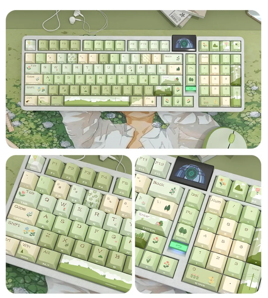 Thermal sublimation PBT adaptation wooting tarantula Mega lion mad68 mechanical keyboard keycap mountain stream