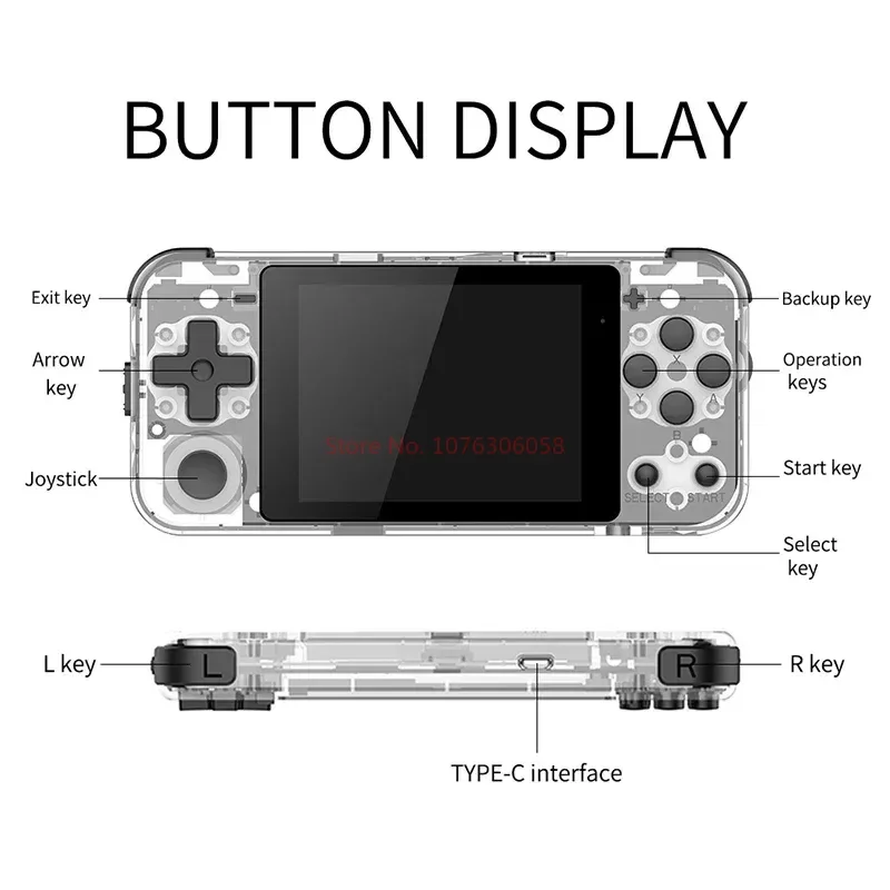 Imagem -06 - Powkidy-dual Open System Game Console para Crianças Ps1 3d 3.0 Ips Lcd Q90 12 Grandes Simuladores de Tela Novo Presente