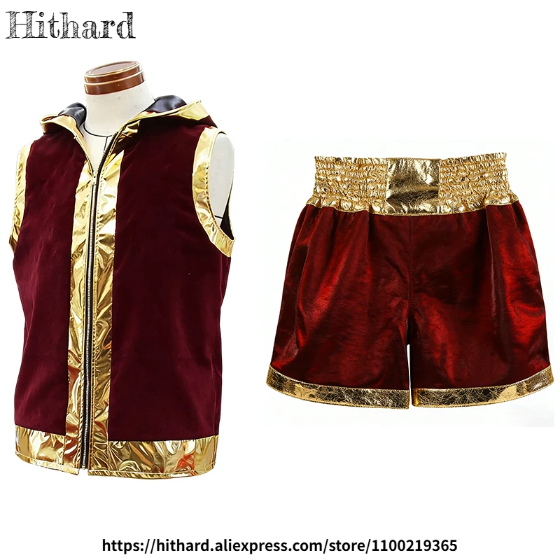 Muay Thai Boxing Shorts Matching Jacket Robe Set Men Women Kids Professional Gym BJJ MMA Kickboxing Training Pants Gown Outfit