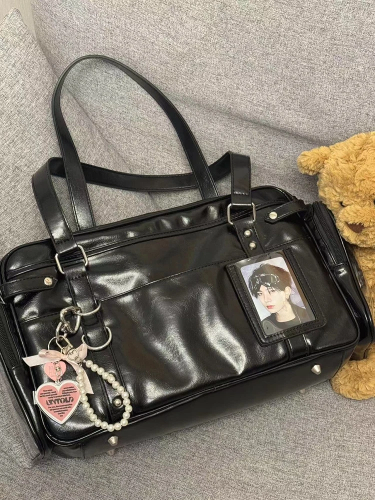 حقيبة ألم ذات سعة كبيرة 2025 جديدة Sle Student يوميًا حقيبة كروس مائلة بذف واحد من Celebri حقيبة تحت الإبط مع... #2