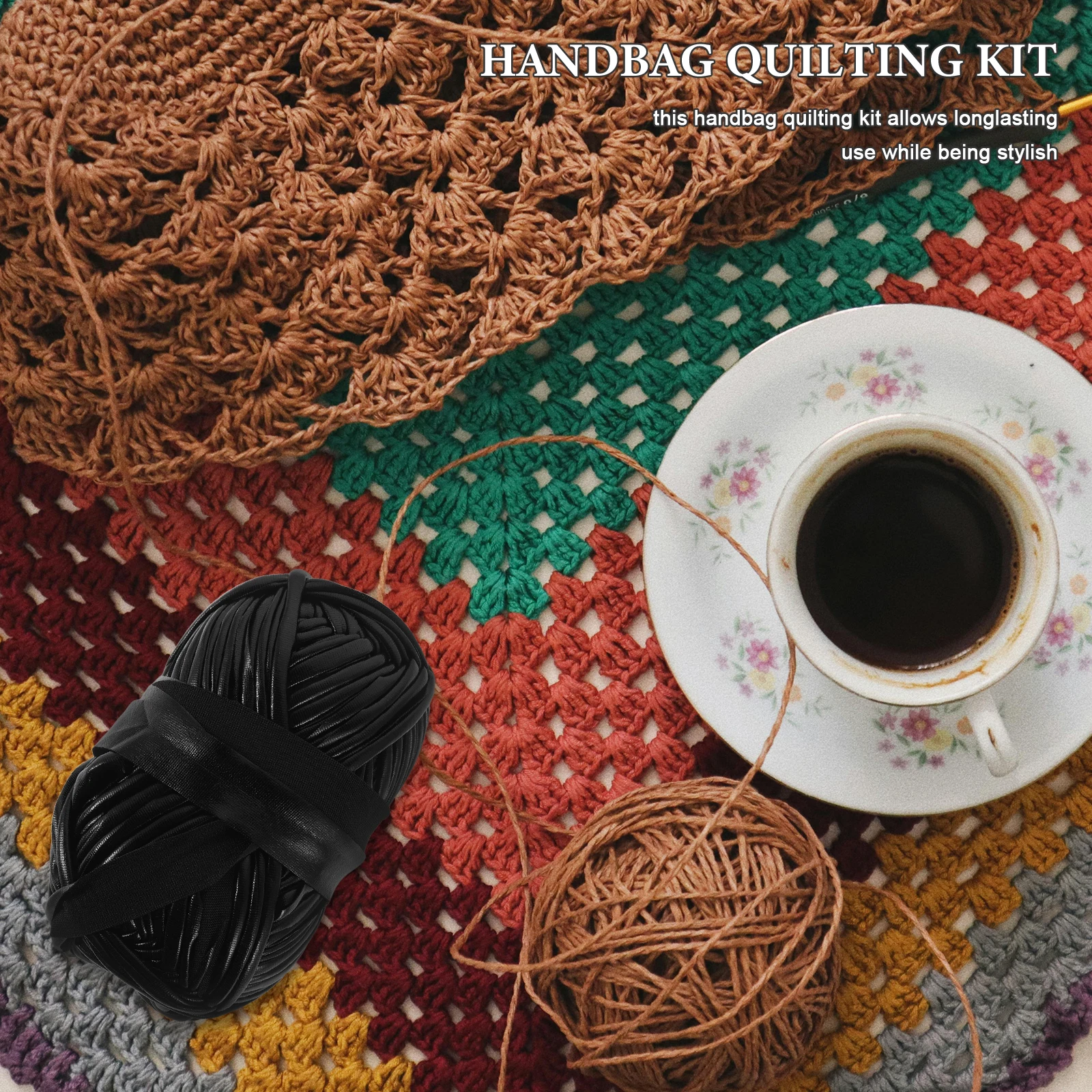 

Hand Woven Bags Making Materials Craft Kits for Adults Crochet Yarn Shoes Diy Knit Polyester Knitting