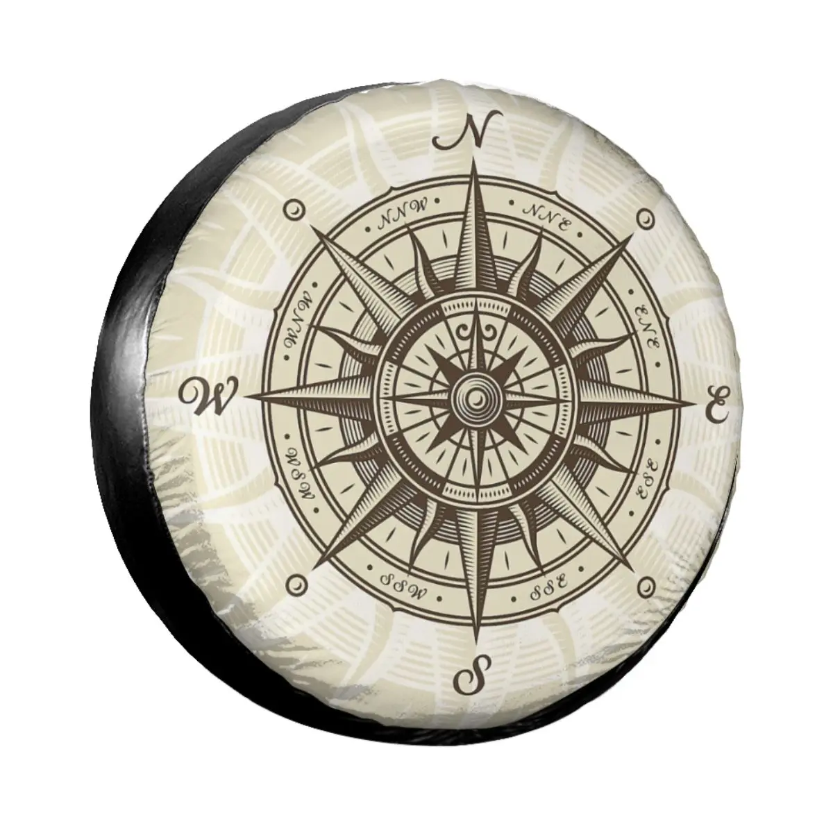 Cardinal Directions And Compass Rose Spare Wheel Tire Cover for Jeep Mitsubishi Direction Vehicle Accessories Car