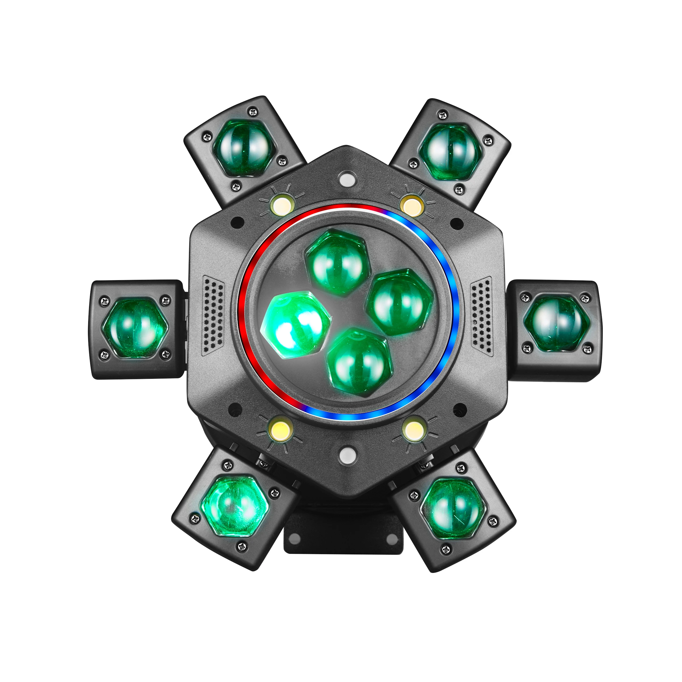 150W 10-Beam RGBW Moving Head Disco Licht R&G Laser Stage Lichteffect 4IN1 DMX512/Muziekbesturing voor DJ Dance Party Lasershow