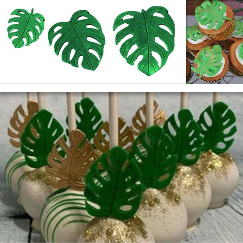 Fondant Mold Cake Mould Plant Leaf Monstera Leaves Chocolate Silicone Baking DIY