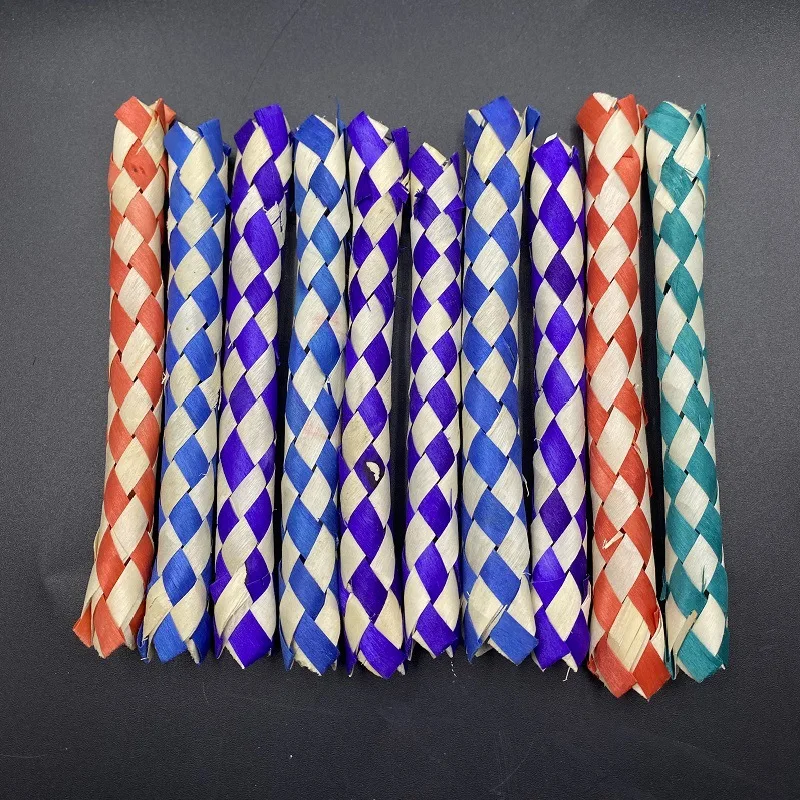 Natural Chinese Bamboo Finger Trap, Armadilhas DIY Criativas, Truque Mágico, Brinquedos Joke Gag para Crianças, 5-20Pcs