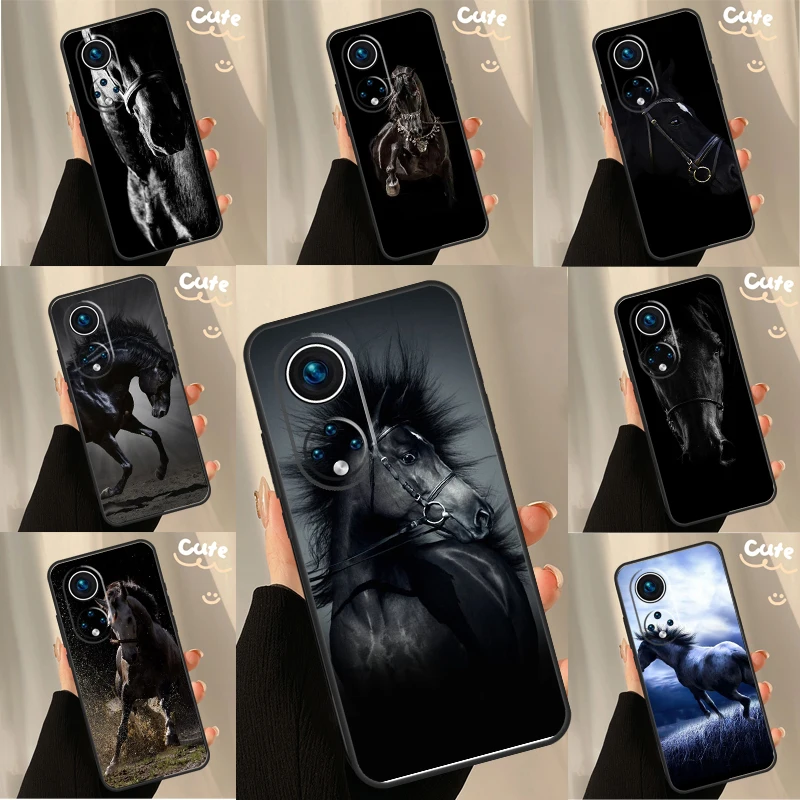 Dark Black Horse Ca… - image