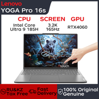 Lenovo Laptop YOGA Pro16s AIPC 3.2K 165Hz PURE Touch Screen Intel Core Ultra 9 32G LPDDR5 1TB/2TB SSD RTX4060 AI Notebook PC
