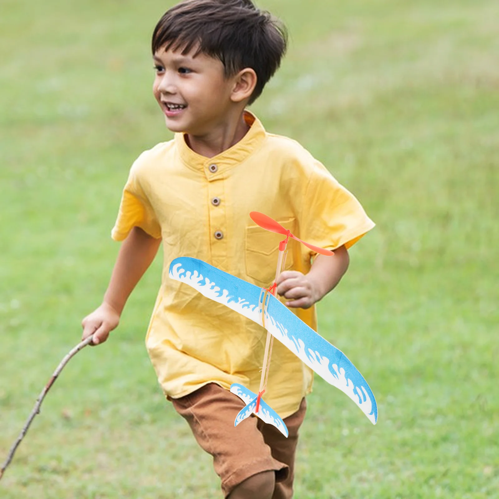 4 Pcs Rubber Band Powered Airplane Toys Plastic Flying Model Kids Aircraft Glider Play Vehicles Motorized Cars - Image 5