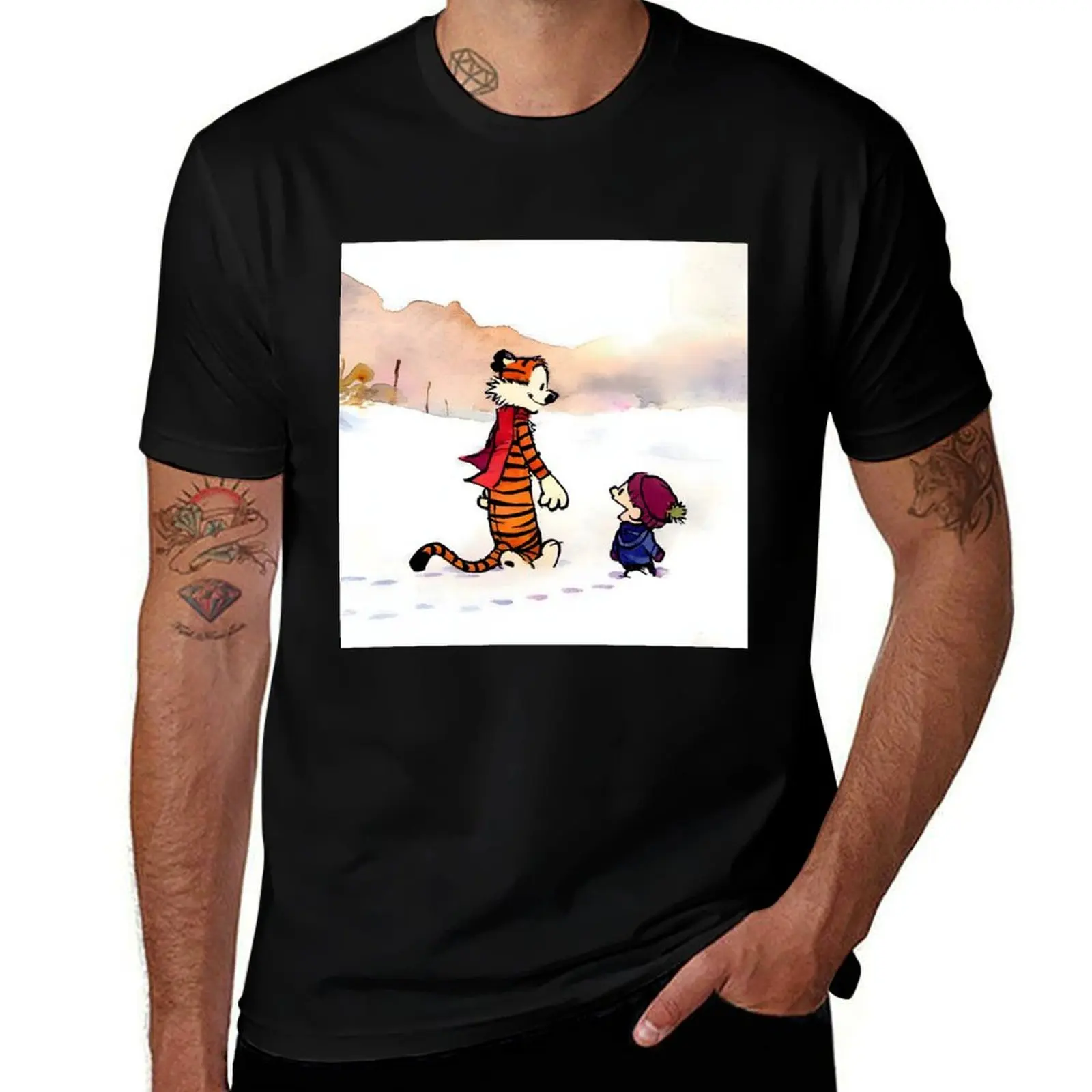 

Calvin and hobbes T-Shirt man t shirt luxury t shirt man designer