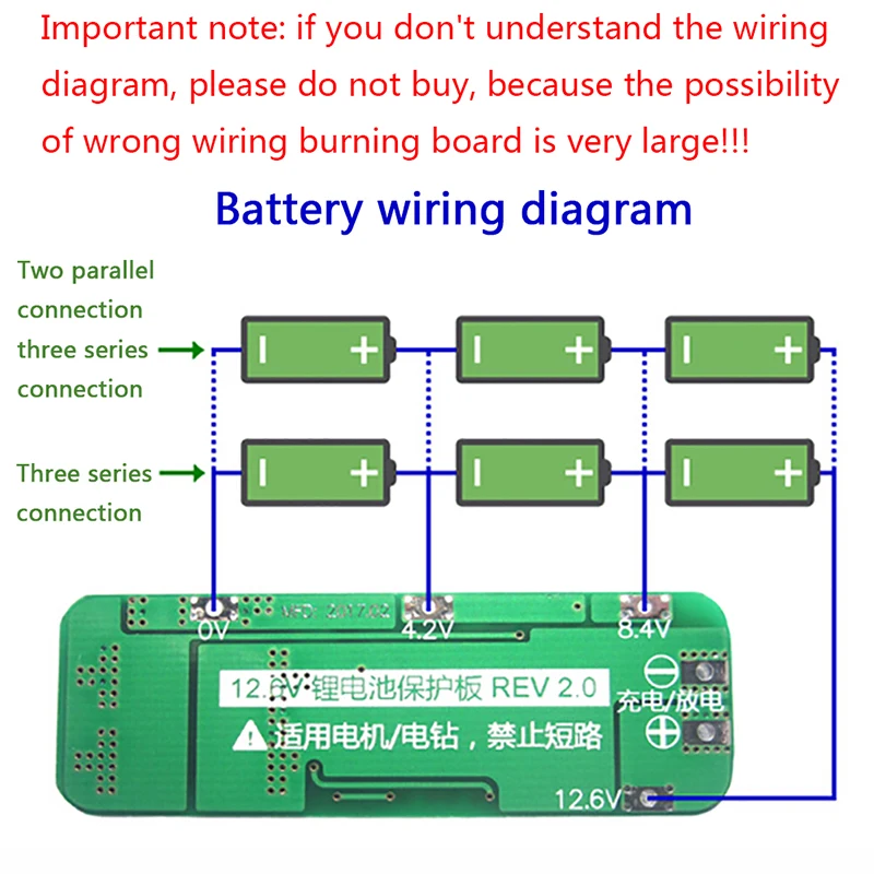 3S 20A Li-ion Lithium Battery 18650 Charger PCB BMS Protection Board 12.6V