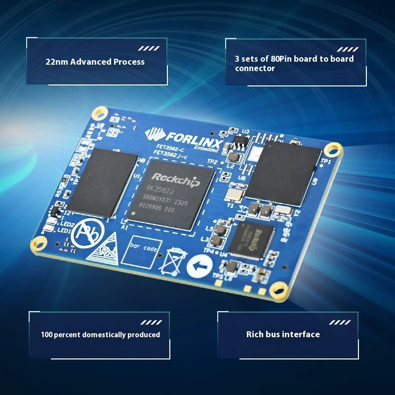 FET3562J-C ระบบในโมดูล Rockchip RK3562/RK3562J Rockchip forlinx