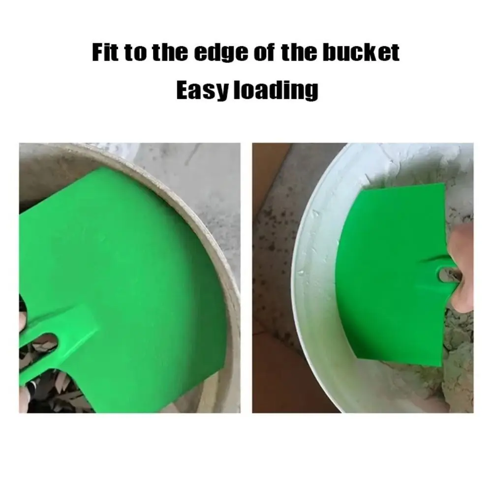 Plastic Material Putty Scoop Arc Shovel Curved Bucket Scoop Mud Pan Matching Tool Finishing Scraper Wall Putty Skimming Trowel