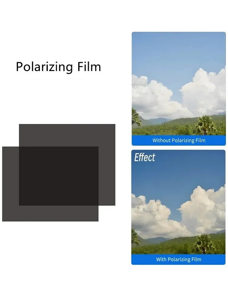 Selens 20x30cm polaryzacyjne arkusze folii fotograficznej polaryzator samoprzylepny ekran LCD fizyka edukacyjna filtr polaryzacyjny liniowa — zdjęcie produktu 7