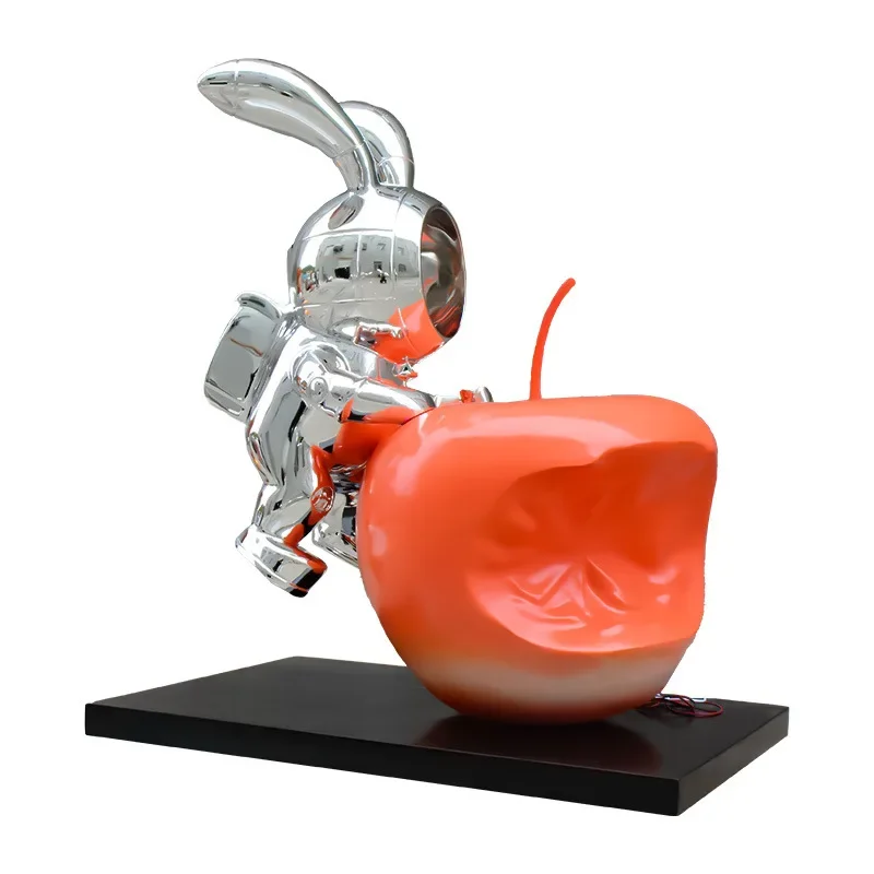 

Interior soft plating floor ornaments, large fiberglass rabbit sculpture