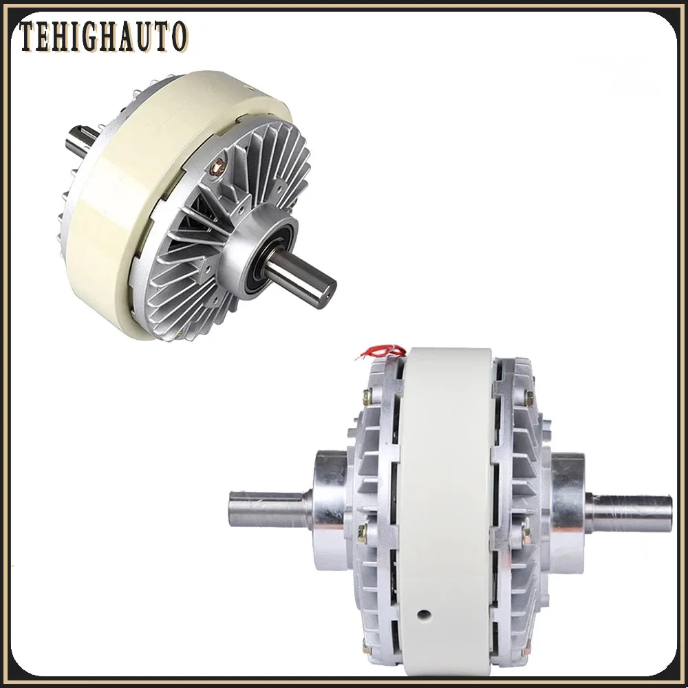 Imagem -03 - Embreagem Magnética do pó para a Máquina de Empacotamento Eixo Oco ou Eixo Dobro Jogo do Controlador da Tensão dc 24v 6nm 100nm 0.610kg