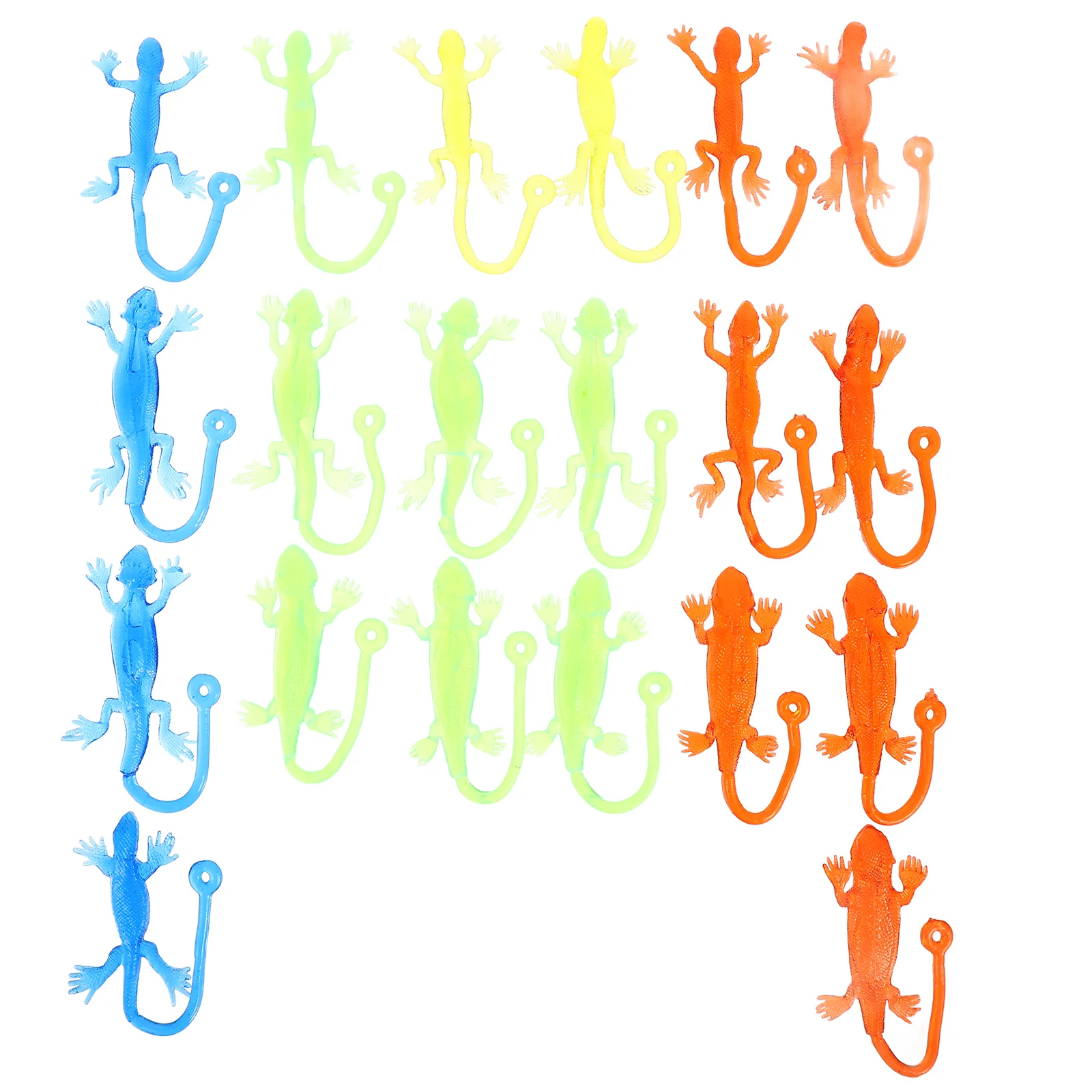 

20 Pcs Lizard Soft Gummy Ball Creative Stretchy Toys Sticky Elastic Ceiling Economical for Children Funny