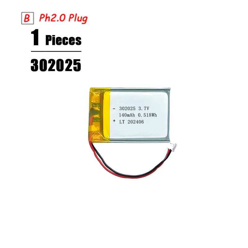 3.7V Lipo Battery Ph2.0 Plug Rechargeable Lithium Battery 3.7V For PS4 Humidifiers GPS Navigation  Bluetooth Speaker MP3 MP4 - Image 12