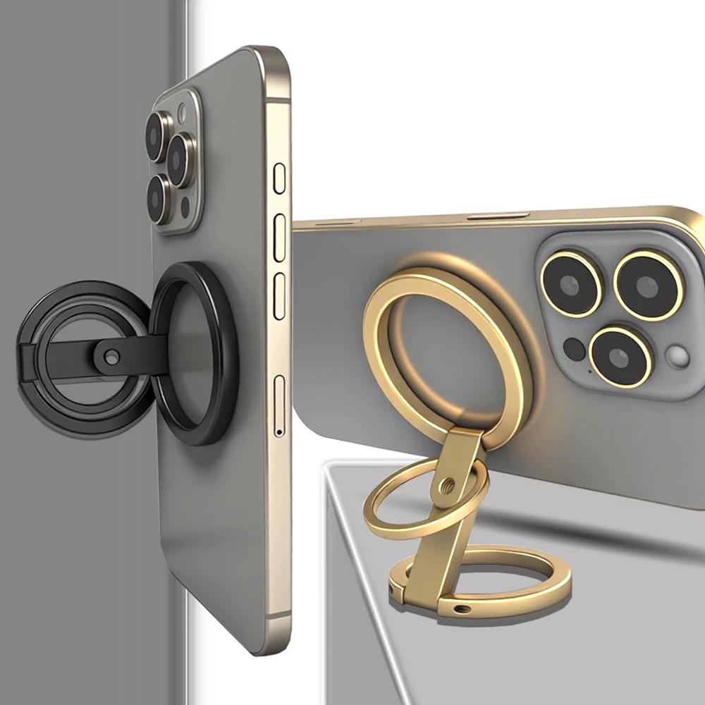 ل مشبك الإصبع المغناطيسي 4 أقسام شفط مغناطيسي مزدوج الجوانب 1 قطعة خفيف للغاية ورقيق للغاية شفط قوي دوار 360 ° #2