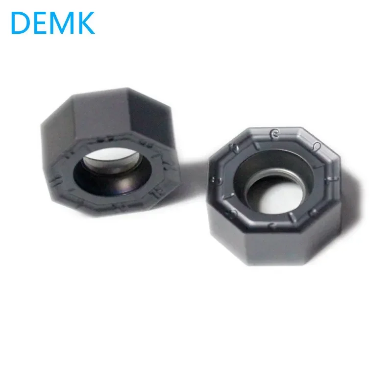 Imagem -04 - Dupla Face Carbide Milling Cutter Machine Tool Face Mill Insert Alta Eficiência Onmu Onmu050505 Cnc 45 ° Ângulo 10 Pcs