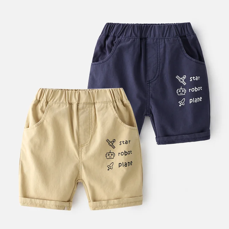 

Boys' Cropped Pants Children's Summer Clothing Pants Wholesale Children's Bermuda Shorts Baby Printed Letter Shorts Fashion