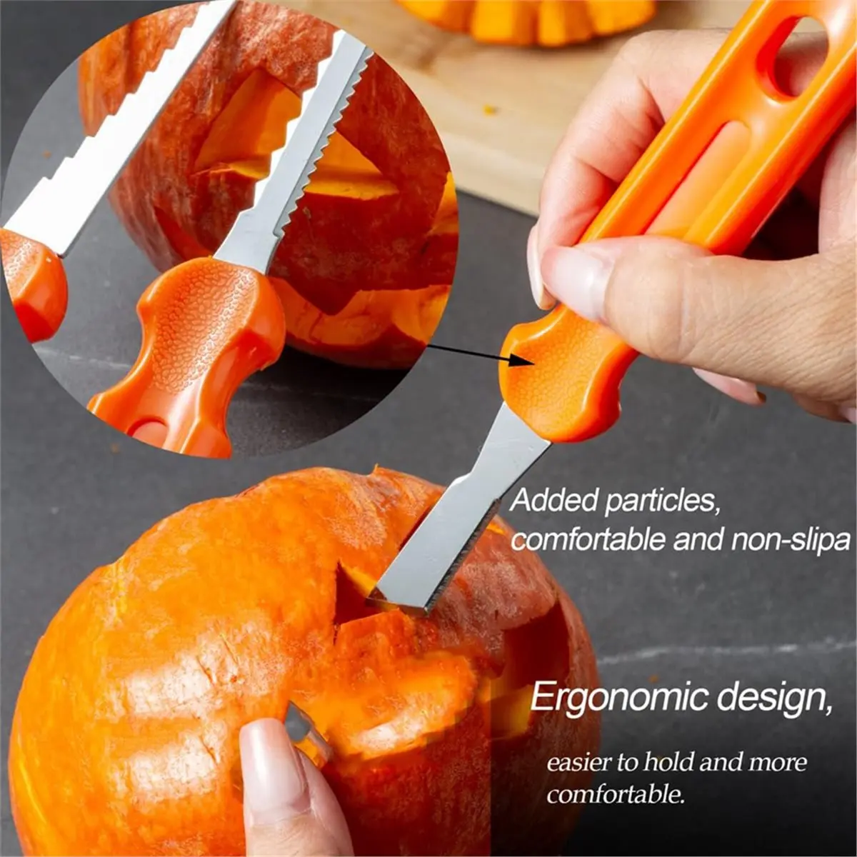 10PCS Professional Pumpkin Carving Kit with Stencils, Stainless Steel Tools & Storage Bag for Halloween