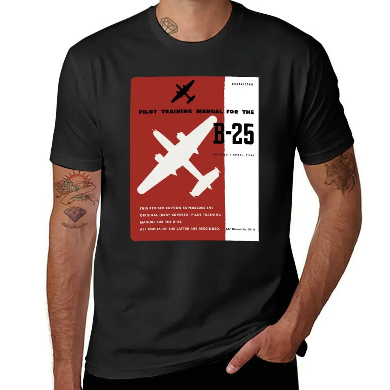 North American B-25 Mitchell (1945) T-Shirt boys whites custom t shirt Man t-shirt blue archive men clothing