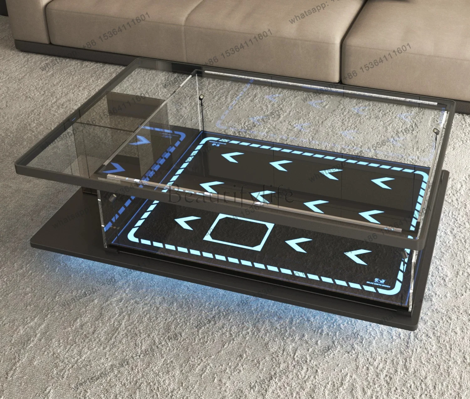 LX applies to 75192 Millennium Falcon star trail coffee table fashionable, simple and generous atmosphere