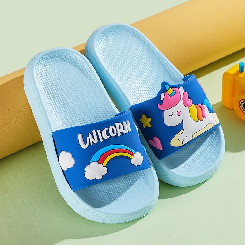 Fashion Soft Kids Slippers for Girls Shoes Summer Funny Toddler Girl Slippers 2 to 3 4 5 6 7 8 9 Years Waterproof Shoes Designer