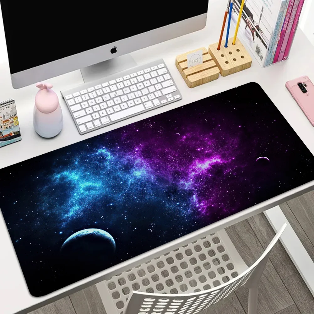 Milky Way Galaxy Xxl Mouse Pad 900x400 Gaming Mat Pc Gaming Accessories Mousepad Gamer 900x400 Desk Accessories Office Desktops