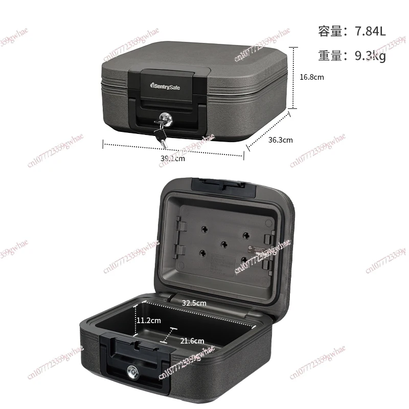 

Portable Car Storage Box International Fireproof Waterproof Safe Safe Household Cabinet