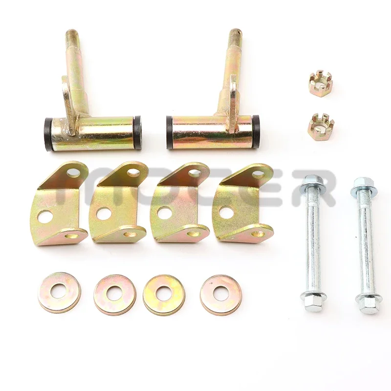 1 пара 15 мм Золотая рулевая распорка шпиндель для костяшек кулака подходит для китайского ATV 49cc 50cc 70cc 90cc 110cc Go Kart Багги UTV Quad Bike запчасти