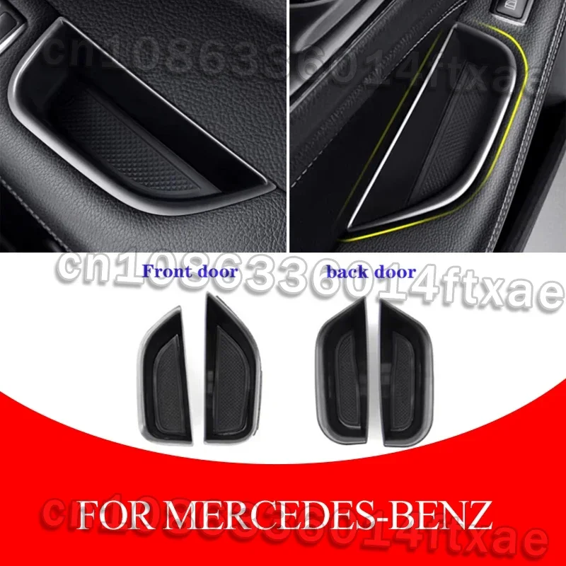 

Car Organizer door handle storage box container tray For Mercedes Benz CLA C117 GLA X156 A Class W176 2013-16 accessories