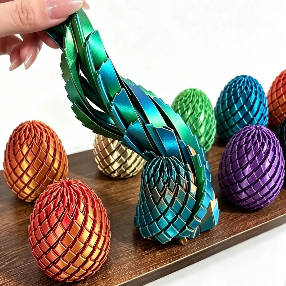 3D-Gedruckter Spiralball mit Zahnradmechanismus, Kreisförmige Verformung, Flüssigkeitsfluss-Ball, Rotierendes Design, Anti-Stress-Bälle für Erwachsene, Geschenke