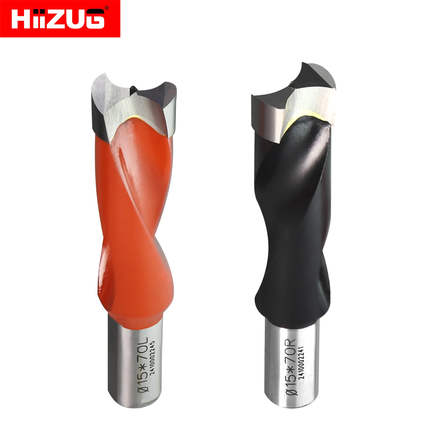 15x70mm Brad Point Boring Drill Bits L /R Rotation with 10mm Shank, High-performance for Woodworking Drilling Wood Hole Drill