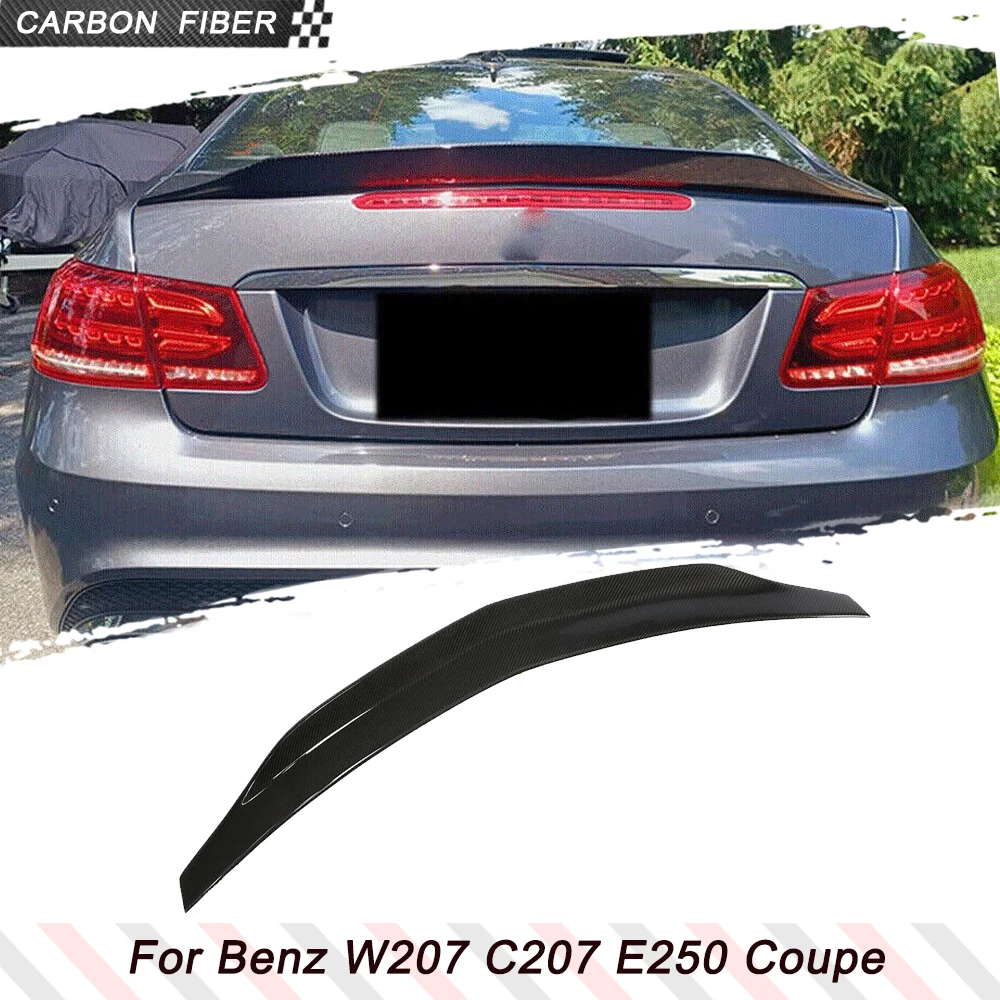 

Carbon Fiber Car Rear Racing Spoiler For Mercedes Benz W207 C207 E250 Coupe 2009-2016 Car Trunk Spoiler Wing Lip Body Kits