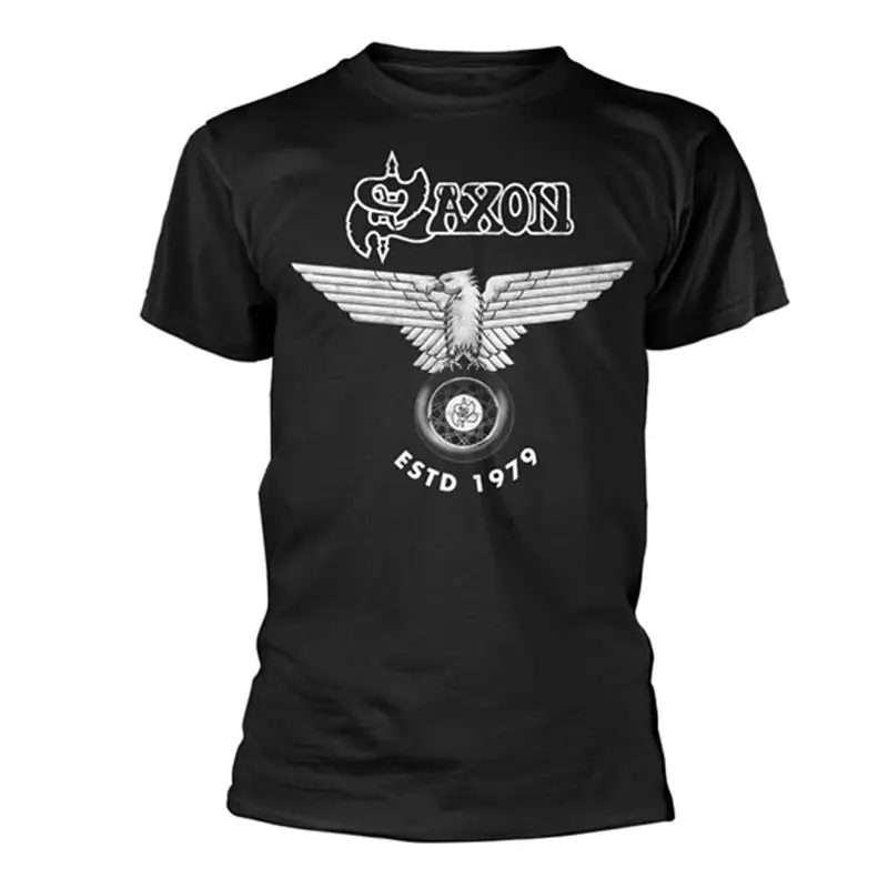 VTG Saxon band shirt black All sizes Unisex S to 5Xl