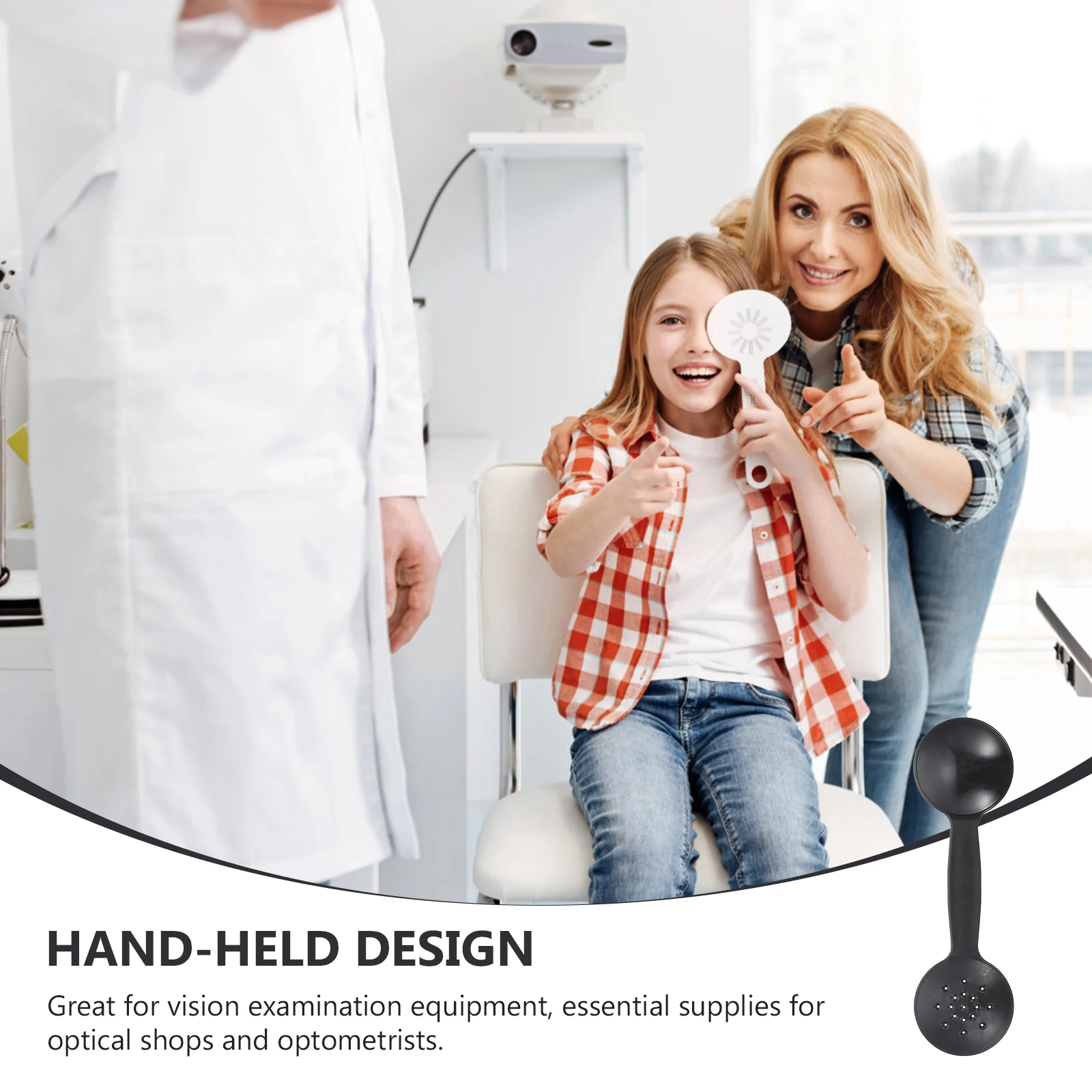 

2 шт., очки для глаз, ручные противоскользящие инструменты для тестирования зрения для оптометрии, экзамена по глазу, профессиональные принадлежности для оптического тестирования