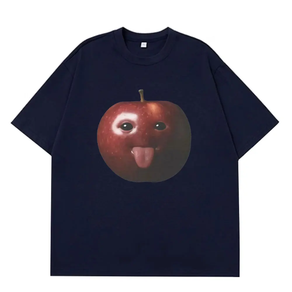مضحك سخيف AI أبل ميمي التي شيرت الرجال النساء الهيب هوب عادية عالية الجودة تي شيرت قصير الأكمام القطن الراحة المتضخم تي شيرت #5