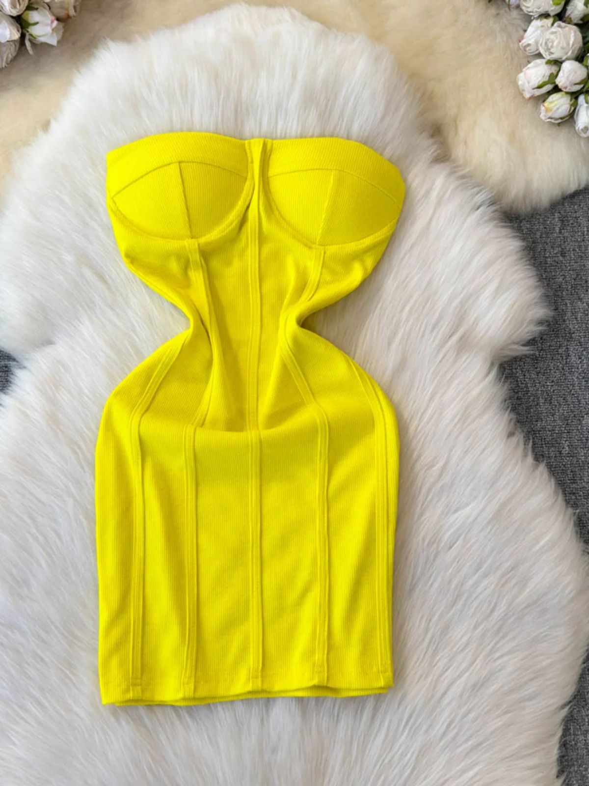 2025 verão quente menina sem costas sem mangas sem alças mini vestido para mulheres sexy fino ajuste bodycon vestido curto na moda clubwear outfit